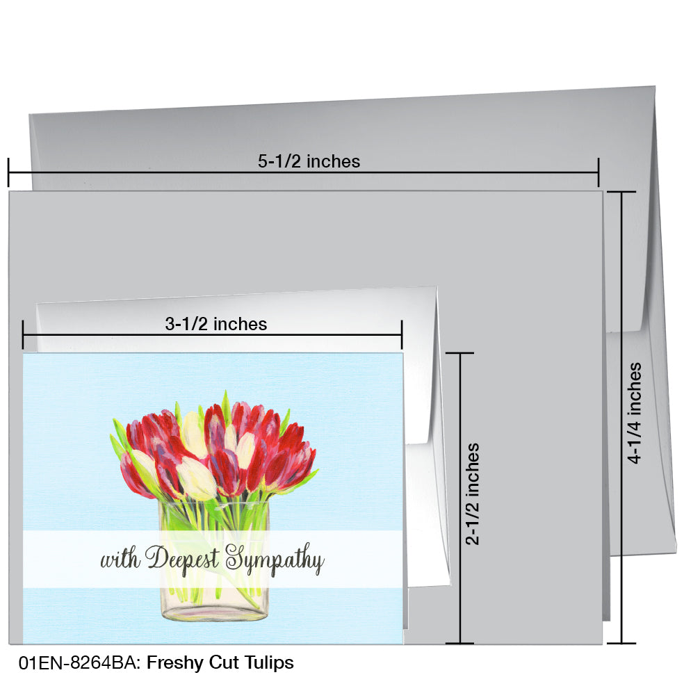 Freshly Cut Tulips, Greeting Card (8264BA)