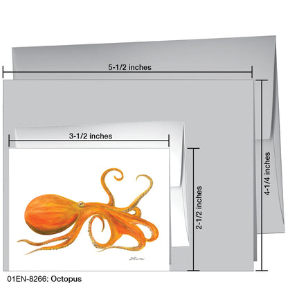 Octopus, Greeting Card (8266), Enclosure, printedcanvas.com