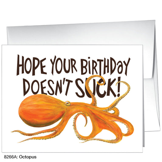 Octopus, Greeting Card (8266A), A2, printedcanvas.com