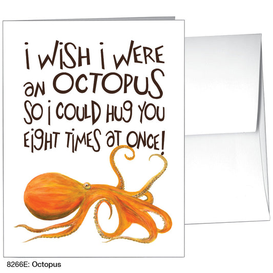 Octopus, Greeting Card (8266E), A2, printedcanvas.com