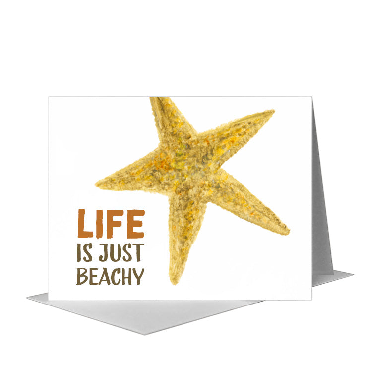 Starfish, Greeting Card (#8267A) A2 Card Front, www.printedcanvas.com