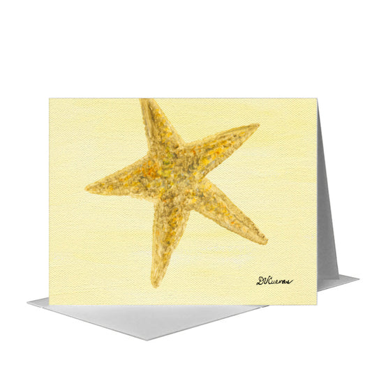 Starfish, Greeting Card (#8267B) A2 Card Front, www.printedcanvas.com