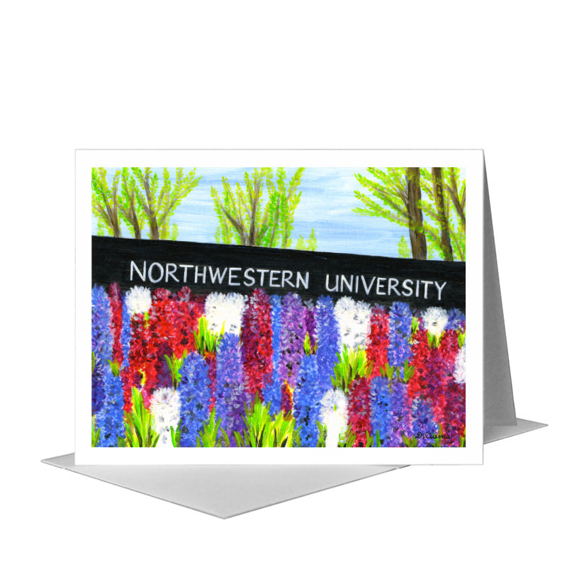 Northwestern University, Chicago, Greeting Card (#8269A) A2 Card Front, www.printedcanvas.com