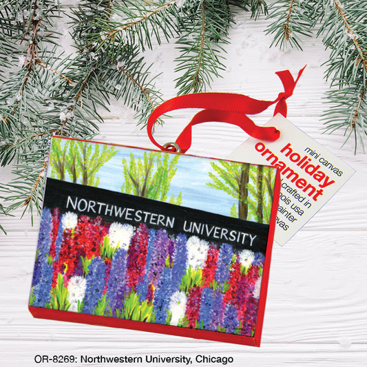 Northwestern University, Chicago, Ornament (OR-8269), Front, printedcanvas.com