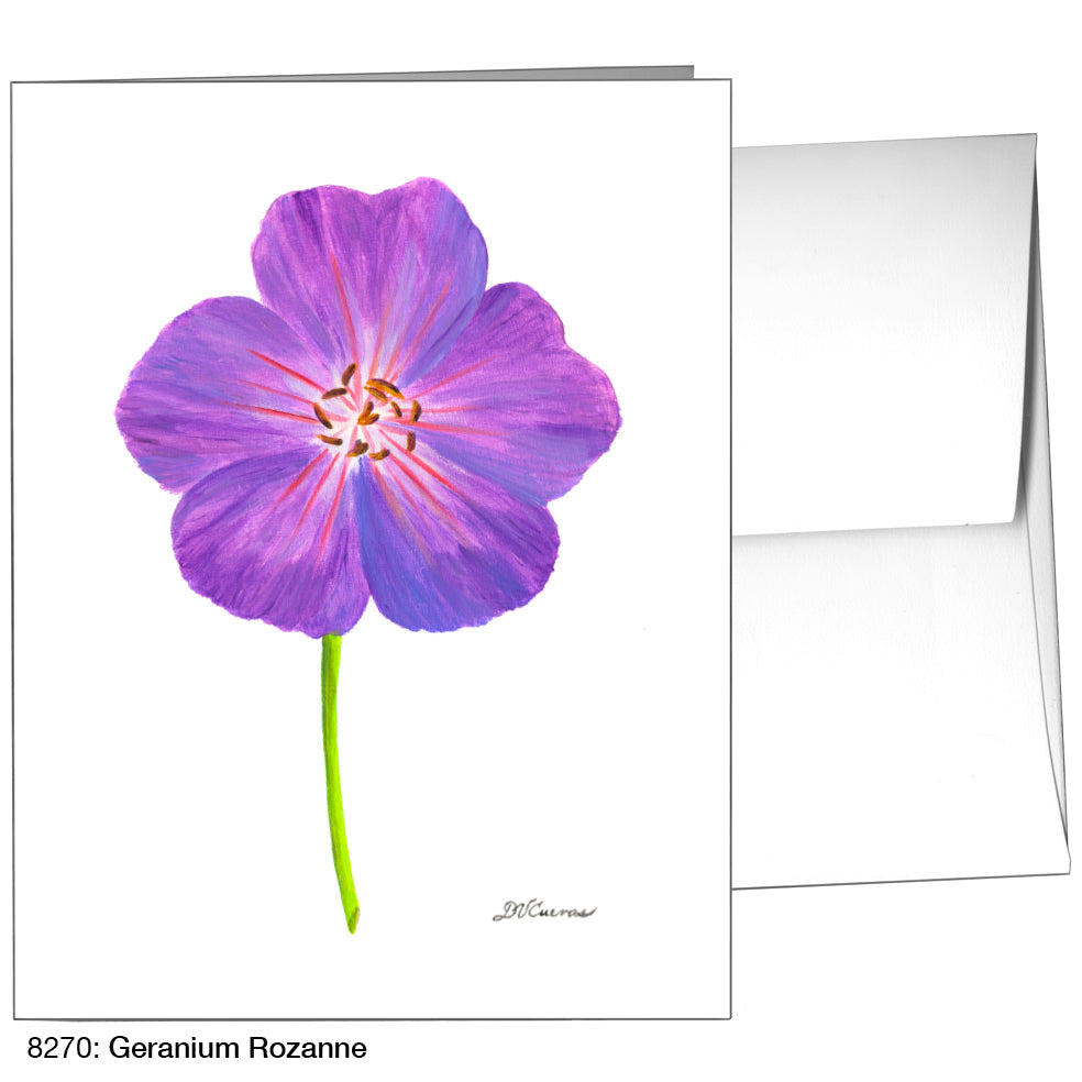 Geranium Rozanne, Greeting Card (8270), A2, printedcanvas.com