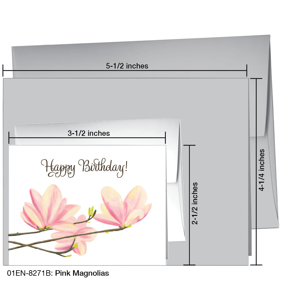 Pink Magnolias, Greeting Card (8271B)