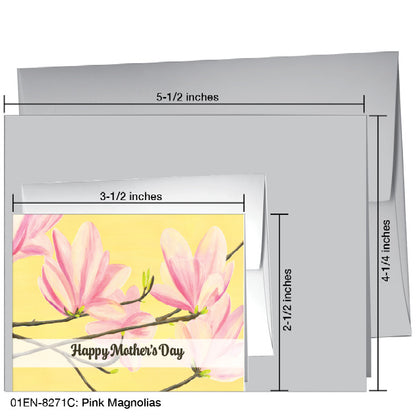 Pink Magnolias, Greeting Card (8271C), Enclosure, printedcanvas.com