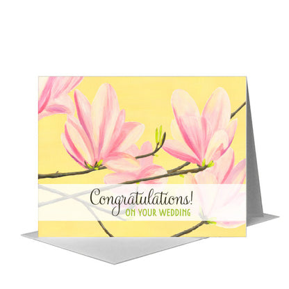 Pink Magnolias, Greeting Card (#8271E), A2 Card Front, www.printedcanvas.com