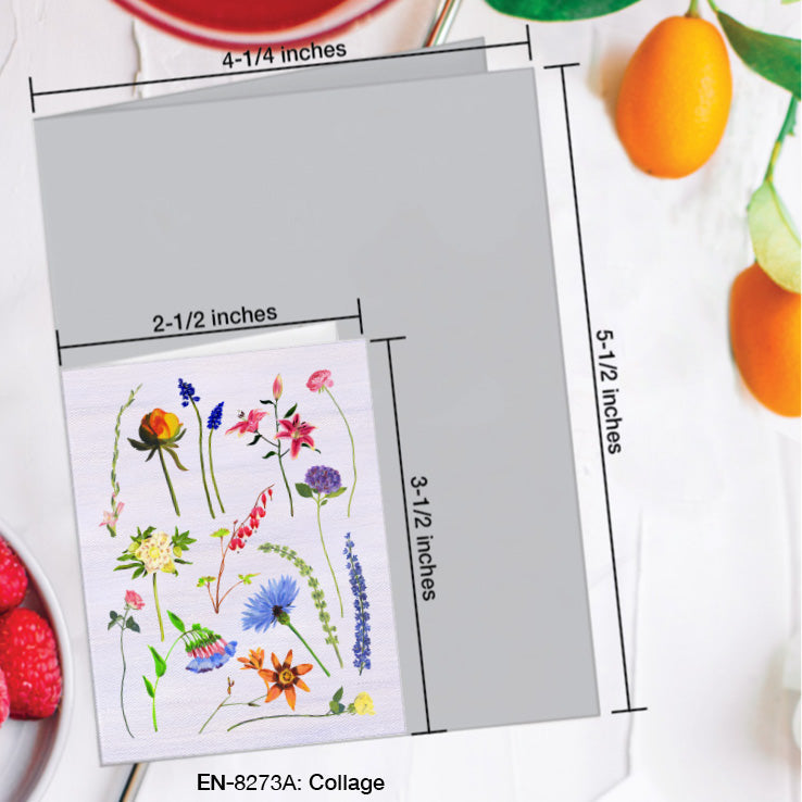 Collage, Greeting Card (8273A), Enclosure Card, www.printedcanvas.com
