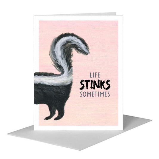 Skunk, Greeting Card (#8274DA) A2 Card Front, www.printedcanvas.com