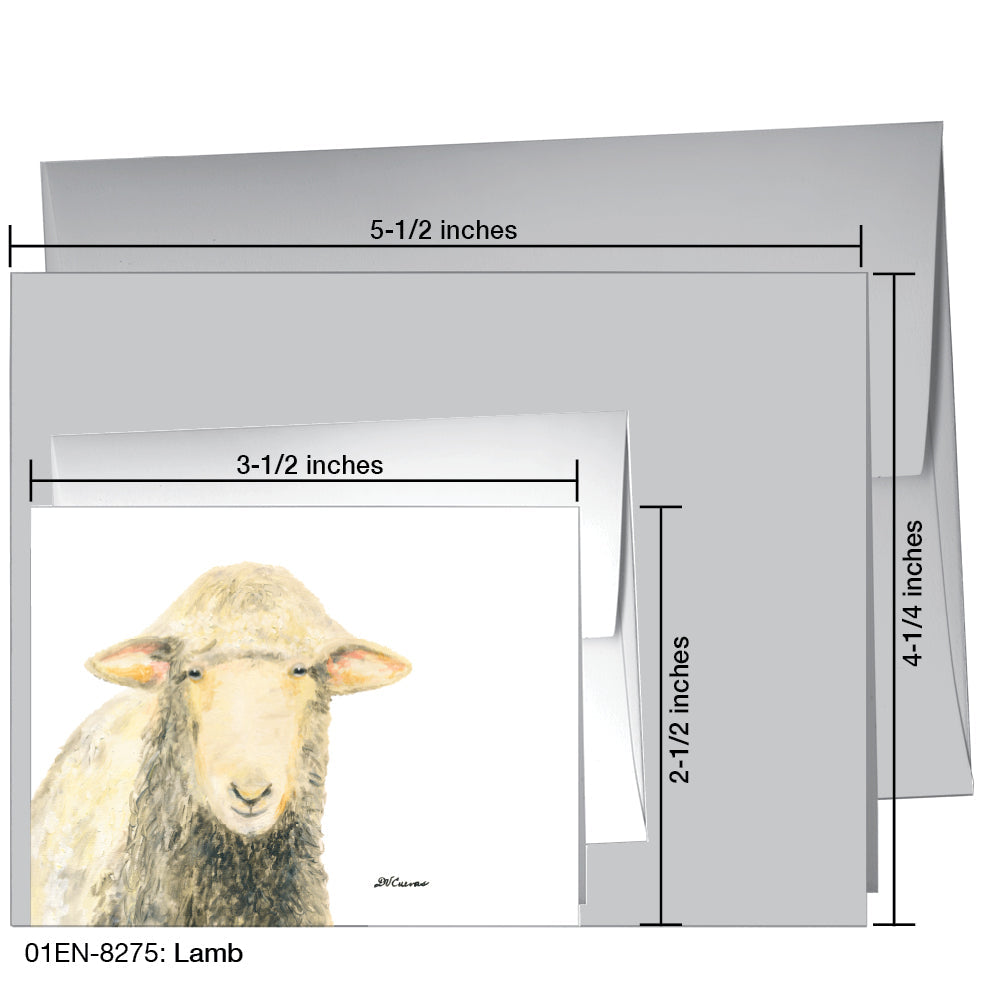 Lamb, Greeting Card (8275), Enclosure, printedcanvas.com