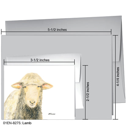 Lamb, Greeting Card (8275), Enclosure, printedcanvas.com