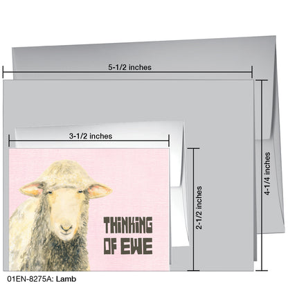 Lamb, Greeting Card (8275A)