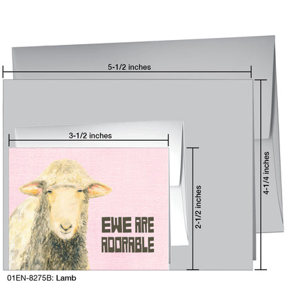 Lamb, Greeting Card (8275B)