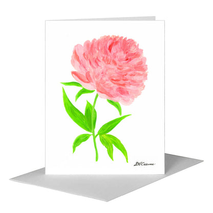 Peony Summer, Greeting Card (#8279A) A2 Card Front, www.printedcanvas.com