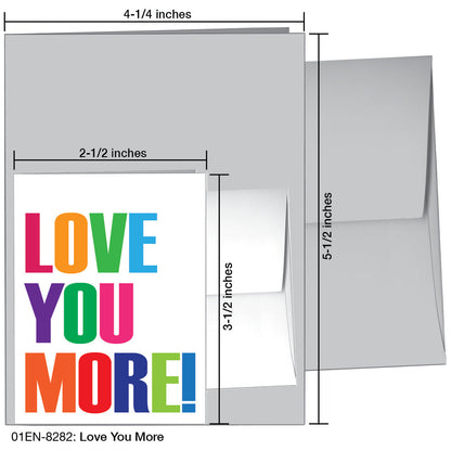 Love You More, Greeting Card (8282), Enclosure, printedcanvas.com