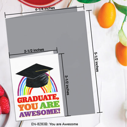 You Are Awesome, Greeting Card (8283B), Enclosure, www.printedcanvas.com