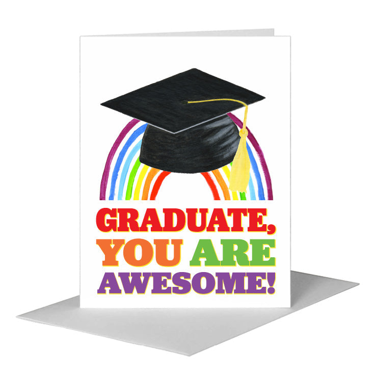 You Are Awesome, Greeting Card (#8283B) A2 Card Front, www.printedcanvas.com