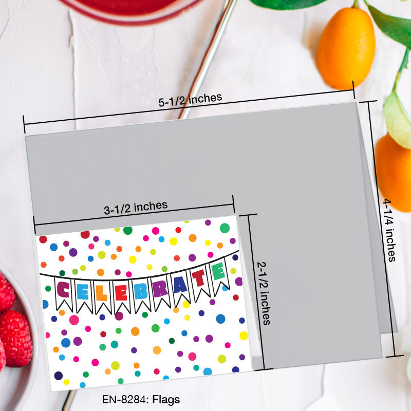 Flags, Greeting Card (8284A), Enclosure, www.printedcanvas.com