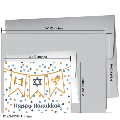 Flags of Hanukkah, Greeting Card (8755A)