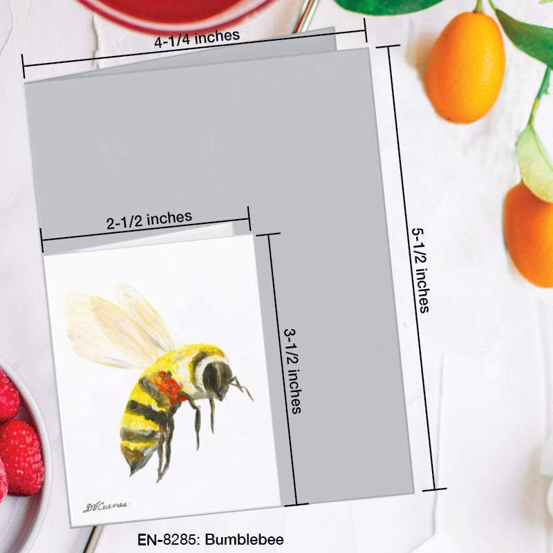 Bumblebee, Greeting Card (8285B), Enclosure Card, www.printedcanvas.com