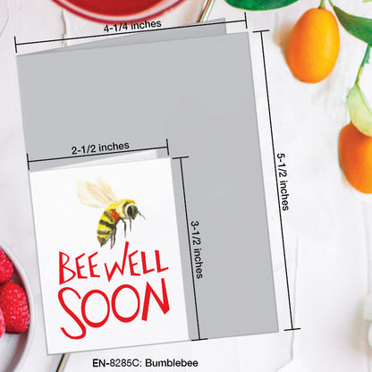 Bumblebee, Greeting Card (8285C), Enclosure, www.printedcanvas.com