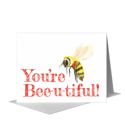 Bumblebee, Greeting Card (#8285E) A2 Card Front, www.printedcanvas.com