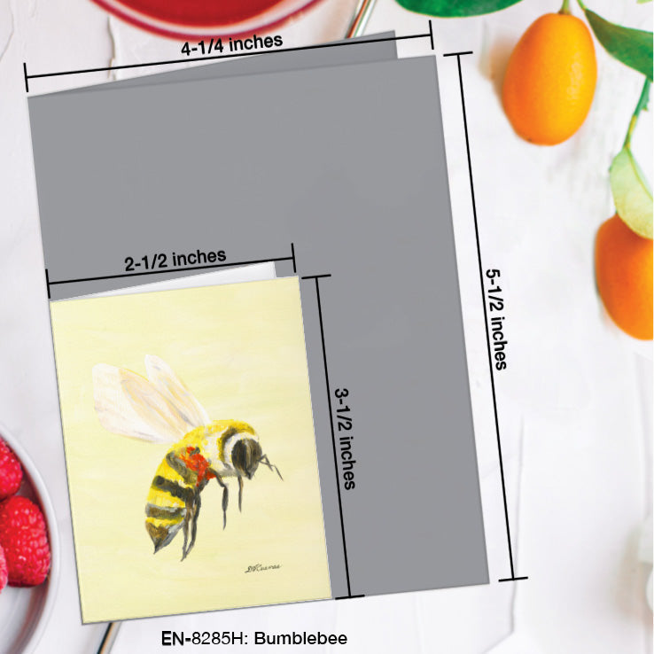 Bumblebee, Greeting Card (8285H), Enclosure Card, www.printedcanvas.com