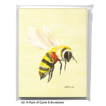 Bumblebee, Greeting Card (8285H), A2 Card 8-Pack, www.printedcanvas.com