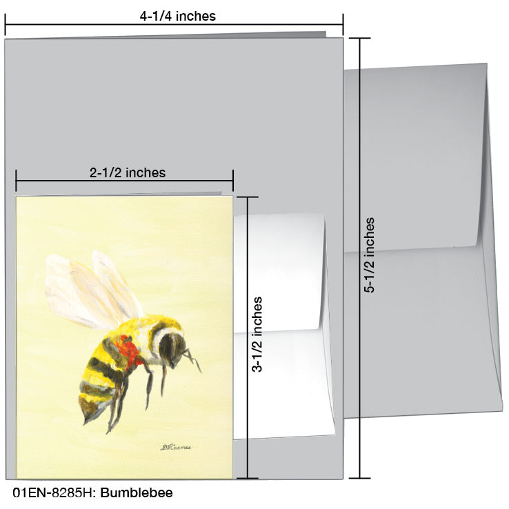 Bumblebee, Greeting Card (8285H), Enclosure Card, www.printedcanvas.com