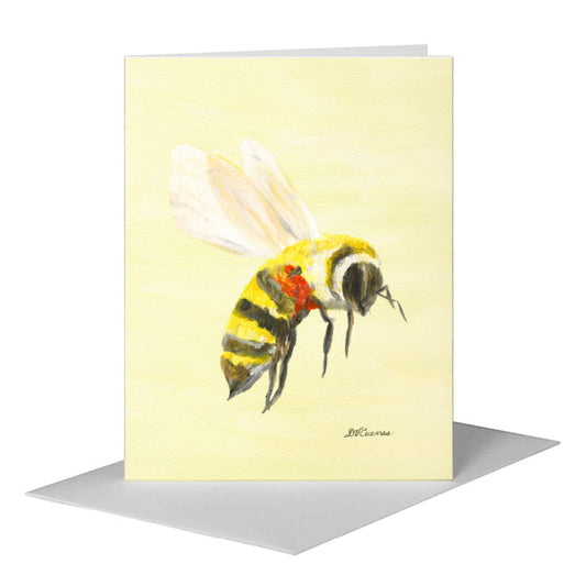 Bumblebee, Greeting Card (#8285H) A2 Card Front, www.printedcanvas.com