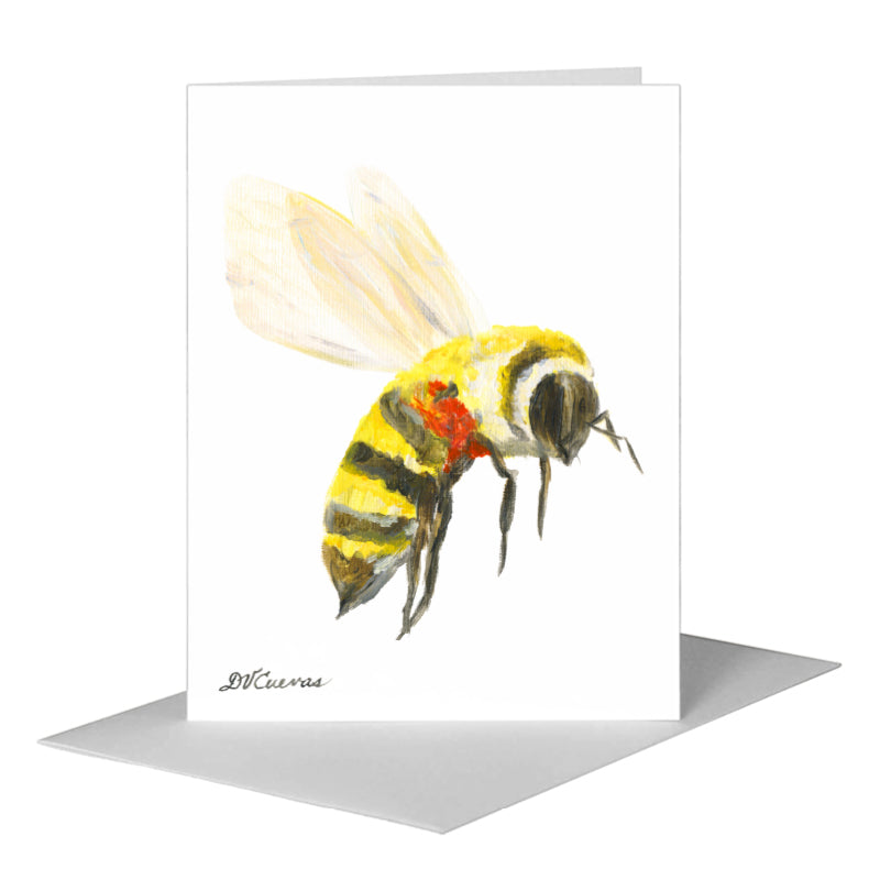 Bumblebee, Greeting Card (#8285B) A2 Card Front, www.printedcanvas.com