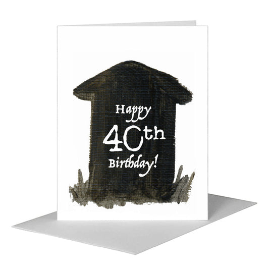 Graveyard, Greeting Card (#8286J) A2 Card Front, www.printedcanvas.com