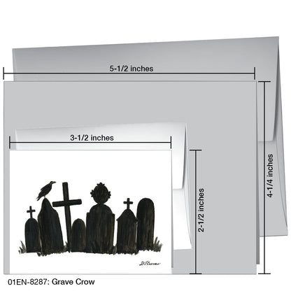 Grave Crow, Greeting Card (8287), Enclosure, printedcanvas.com