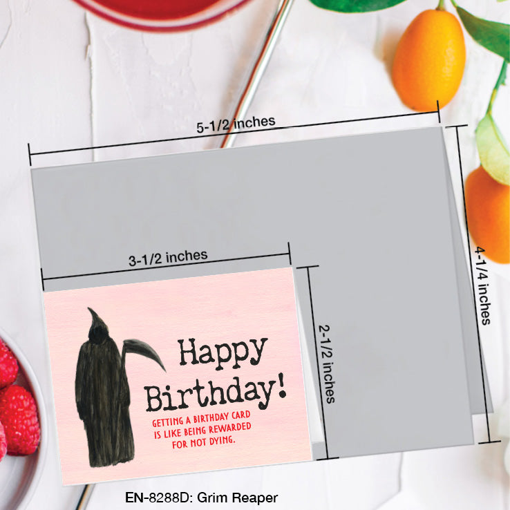 Grim Reaper, Greeting Card (8288D), Enclosure, www.printedcanvas.com