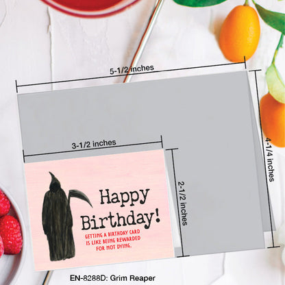 Grim Reaper, Greeting Card (8288D), Enclosure, www.printedcanvas.com