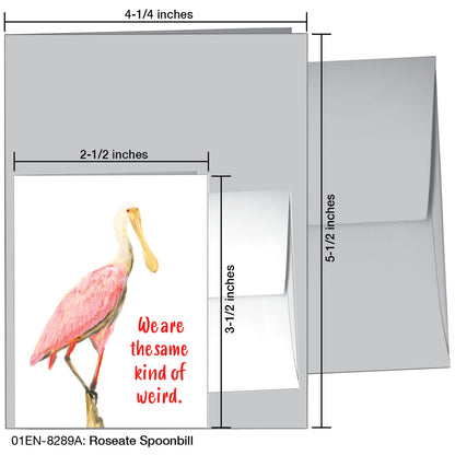 Roseate Spoonbill, Greeting Card (8289A)