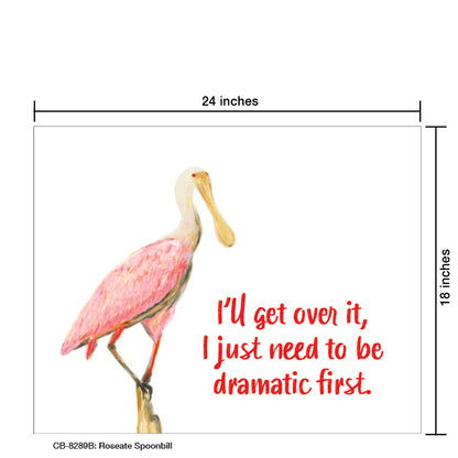 Roseate Spoonbill, Card Board (8289B), 18'x24 PosterBoard at www.printedcanvas.com