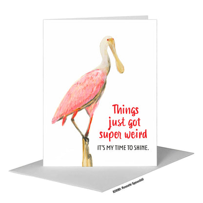 Roseate Spoonbill, Greeting Card (#8289D)