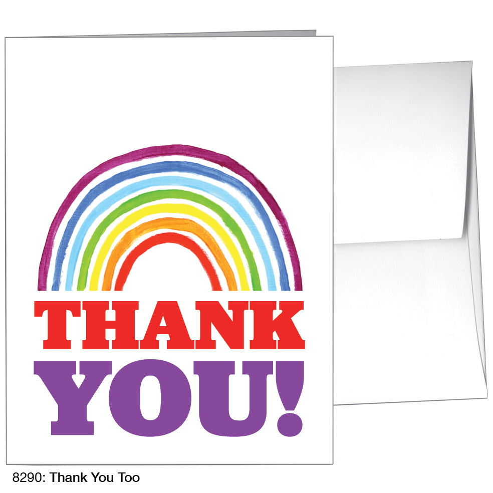 Thank You Too, Greeting Card (8290), A2, printedcanvas.com