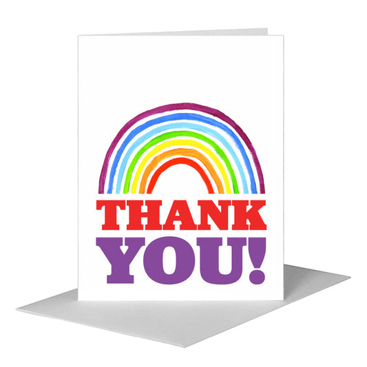 Thank You Too, Greeting Card (#8290B) A2 Card Front, www.printedcanvas.com
