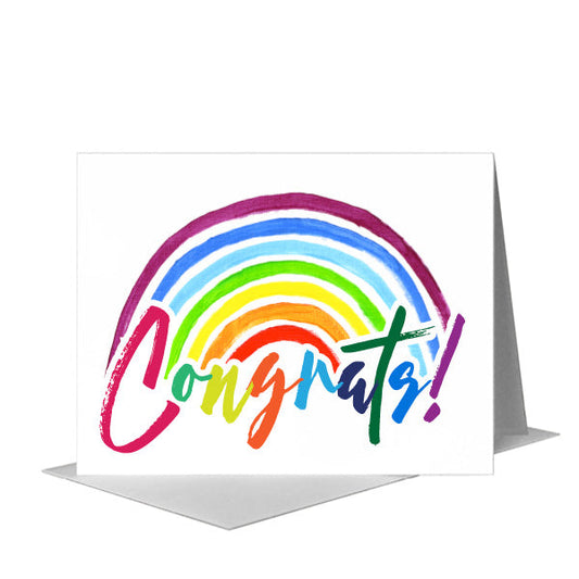 Congratulations Too, Greeting Card (#8291C) A2 Card Front, www.printedcanvas.com
