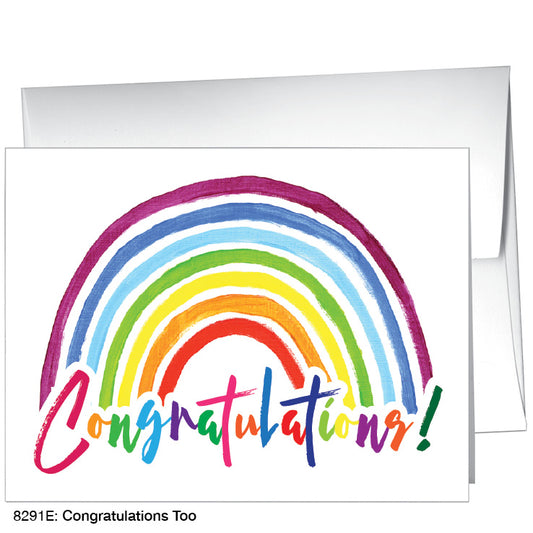 Congratulations Too, Greeting Card (8291E), A2 Card, www.printedcanvas.com