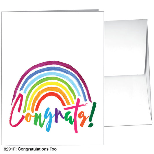 Congratulations Too, Greeting Card (#8291F), A2 Card, www.printedcanvas.com