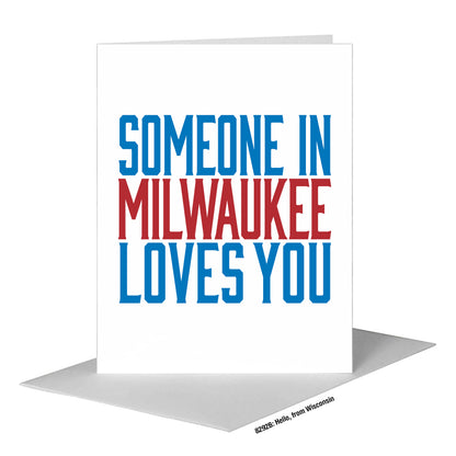 Hello, from Wisconsin, Greeting Card (#8292B)