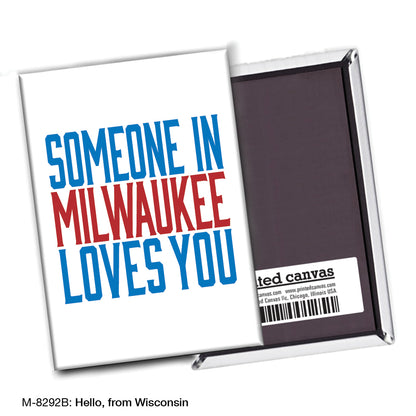 Hello, from Wisconsin, Magnet (M-8292B)