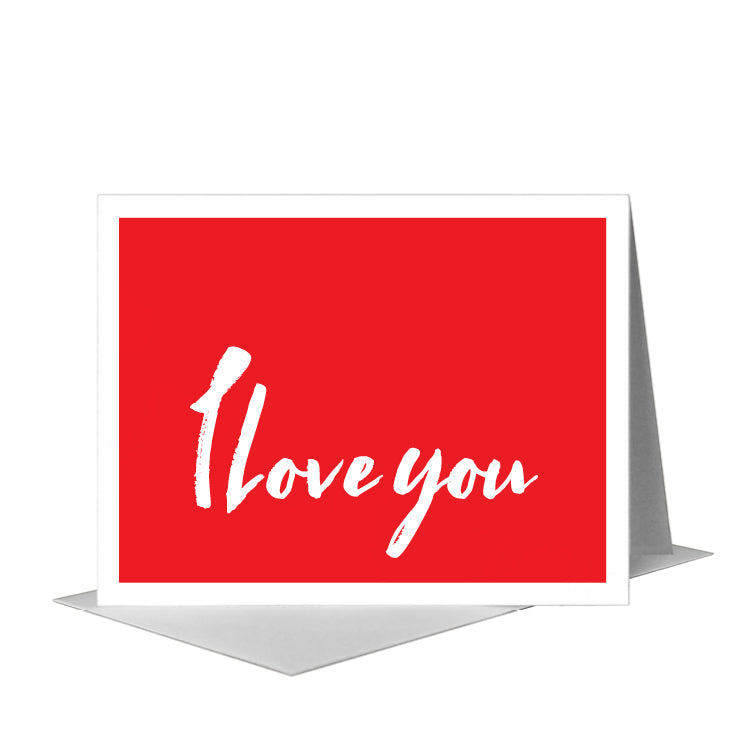 Love, Greeting Card (#8295AA), A2 Card Front, www.printedcanvas.com