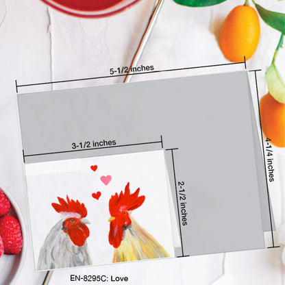 Love, Greeting Card (8295C), Enclosure, www.printedcanvas.com