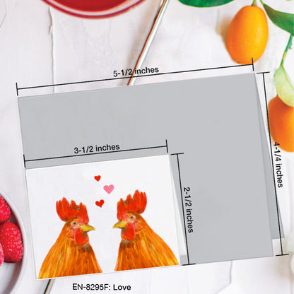 Love, Greeting Card (8295F), Enclosure, www.printedcanvas.com