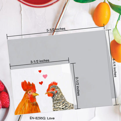 Love, Greeting Card (8295G), Enclosure, www.printedcanvas.com